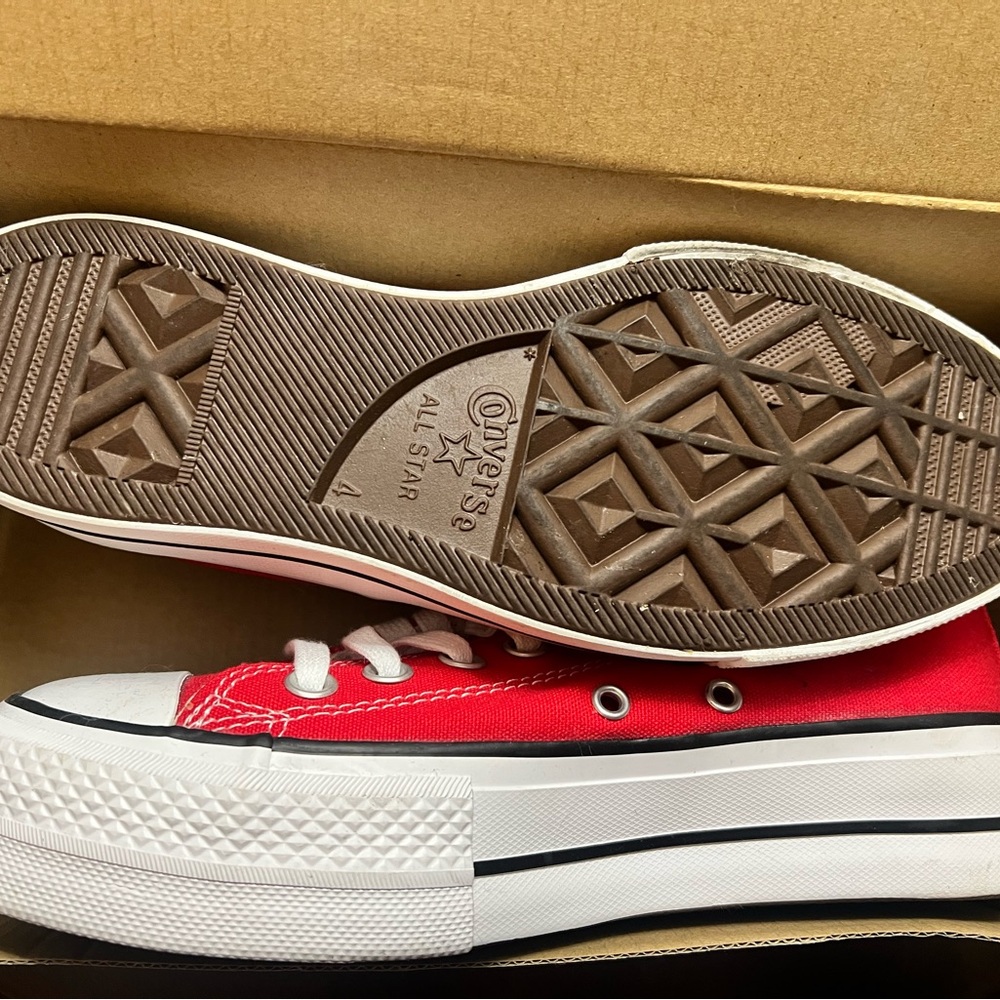 Converse Red Low-Top Sneakers